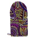 Violet Paisley Background, Paisley Patterns, Floral Patterns Microwave Oven Glove View2