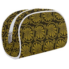 Yellow Floral Pattern Floral Greek Ornaments Make Up Case (medium) by nateshop