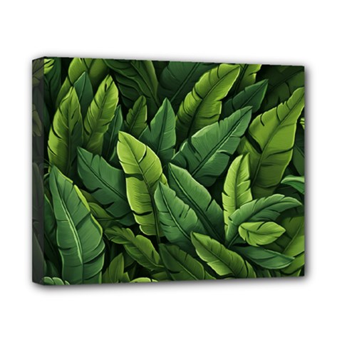 Green Leaves Canvas 10  X 8  (stretched) by goljakoff