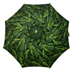 Green Leaves Straight Umbrellas by goljakoff