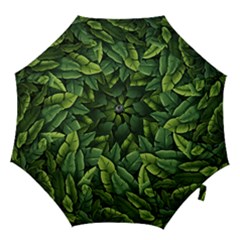 Green Leaves Hook Handle Umbrellas (medium) by goljakoff