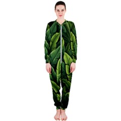 Green Leaves Onepiece Jumpsuit (ladies) by goljakoff