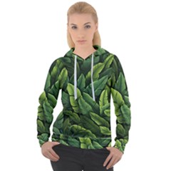 Green Leaves Women s Overhead Hoodie