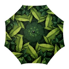 Banana Leaves Pattern Golf Umbrellas by goljakoff