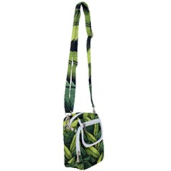 Banana Leaves Pattern Shoulder Strap Belt Bag by goljakoff