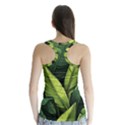 Banana leaves pattern Racer Back Sports Top View2