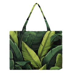 Banana Leaves Pattern Medium Tote Bag by goljakoff