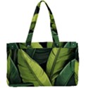 Banana leaves pattern Canvas Work Bag View1