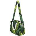 Banana leaves pattern Rope Handles Shoulder Strap Bag View1