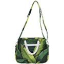 Banana leaves pattern Rope Handles Shoulder Strap Bag View3