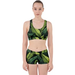 Banana Leaves Pattern Work It Out Gym Set by goljakoff