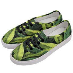 Banana Leaves Pattern Women s Classic Low Top Sneakers by goljakoff