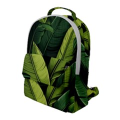 Banana Leaves Pattern Flap Pocket Backpack (large) by goljakoff