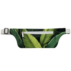 Banana Leaves Pattern Active Waist Bag by goljakoff