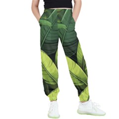 Banana Leaves Pattern Kids  Joggers by goljakoff