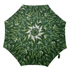 Tropical Leaves Hook Handle Umbrellas (large) by goljakoff