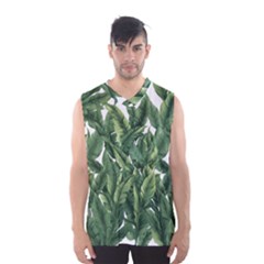 Tropical Leaves Men s Basketball Tank Top by goljakoff