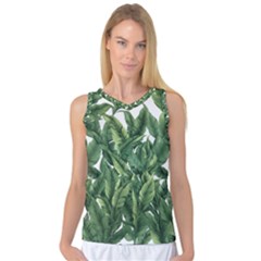 Tropical Leaves Women s Basketball Tank Top by goljakoff