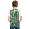 Tropical leaves Kids  Basketball Tank Top View2