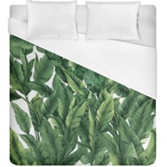 Tropical Leaves Duvet Cover (king Size) by goljakoff