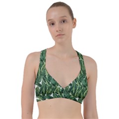 Tropical Leaves Sweetheart Sports Bra by goljakoff