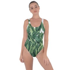 Tropical Leaves Bring Sexy Back Swimsuit by goljakoff