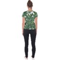 Tropical leaves Short Sleeve Sports Top  View2