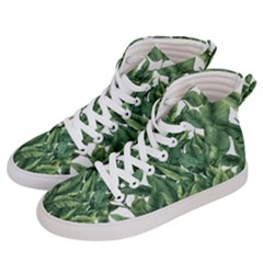 Tropical Leaves Men s Hi-top Skate Sneakers by goljakoff