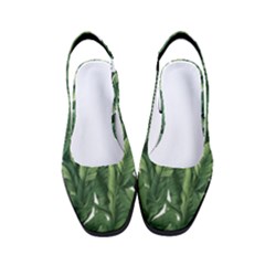 Tropical Leaves Women s Classic Slingback Heels by goljakoff