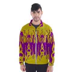 Yellow And Purple In Harmony Men s Windbreaker