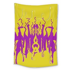 Yellow And Purple In Harmony Large Tapestry