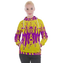 Yellow And Purple In Harmony Women s Hooded Pullover