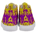 Yellow And Purple In Harmony Kids  Mid-Top Canvas Sneakers View4