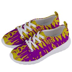 Yellow And Purple In Harmony Women s Lightweight Sports Shoes by pepitasart