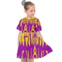 Yellow And Purple In Harmony Kids  Sailor Dress View1