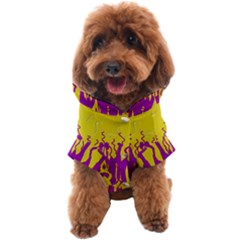 Yellow And Purple In Harmony Dog Coat by pepitasart