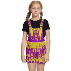 Yellow And Purple In Harmony Kids  Short Overalls by pepitasart