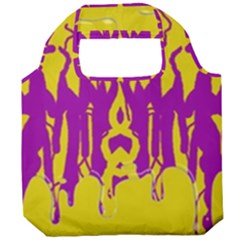 Yellow And Purple In Harmony Foldable Grocery Recycle Bag by pepitasart