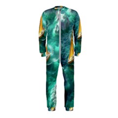 Lion King Of The Jungle Nature Onepiece Jumpsuit (kids) by Cemarart