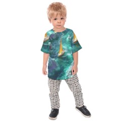 Lion King Of The Jungle Nature Kids  Raglan T-shirt