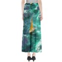 Mountain Wolf Tree Nature Moon Full Length Maxi Skirt View2