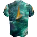 Mountain Birds River Sunset Nature Men s Cotton T-Shirt View2