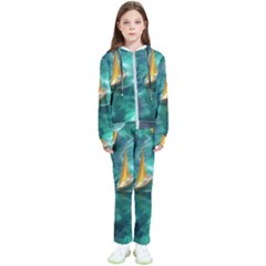 Lion King Of The Jungle Nature Kids  Tracksuit by Cemarart