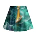 Double Exposure Flower Mini Flare Skirt View1