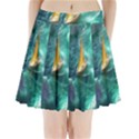 Double Exposure Flower Pleated Mini Skirt View1