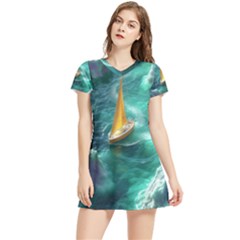 Double Exposure Flower Women s Sports Skirt by Cemarart