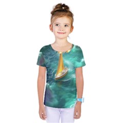 Mountains Sunset Landscape Nature Kids  One Piece T-shirt