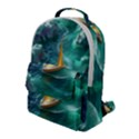 Mountains Sunset Landscape Nature Flap Pocket Backpack (Large) View1