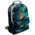 Mountains Sunset Landscape Nature Flap Pocket Backpack (Large) View2