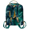 Mountains Sunset Landscape Nature Flap Pocket Backpack (Large) View3